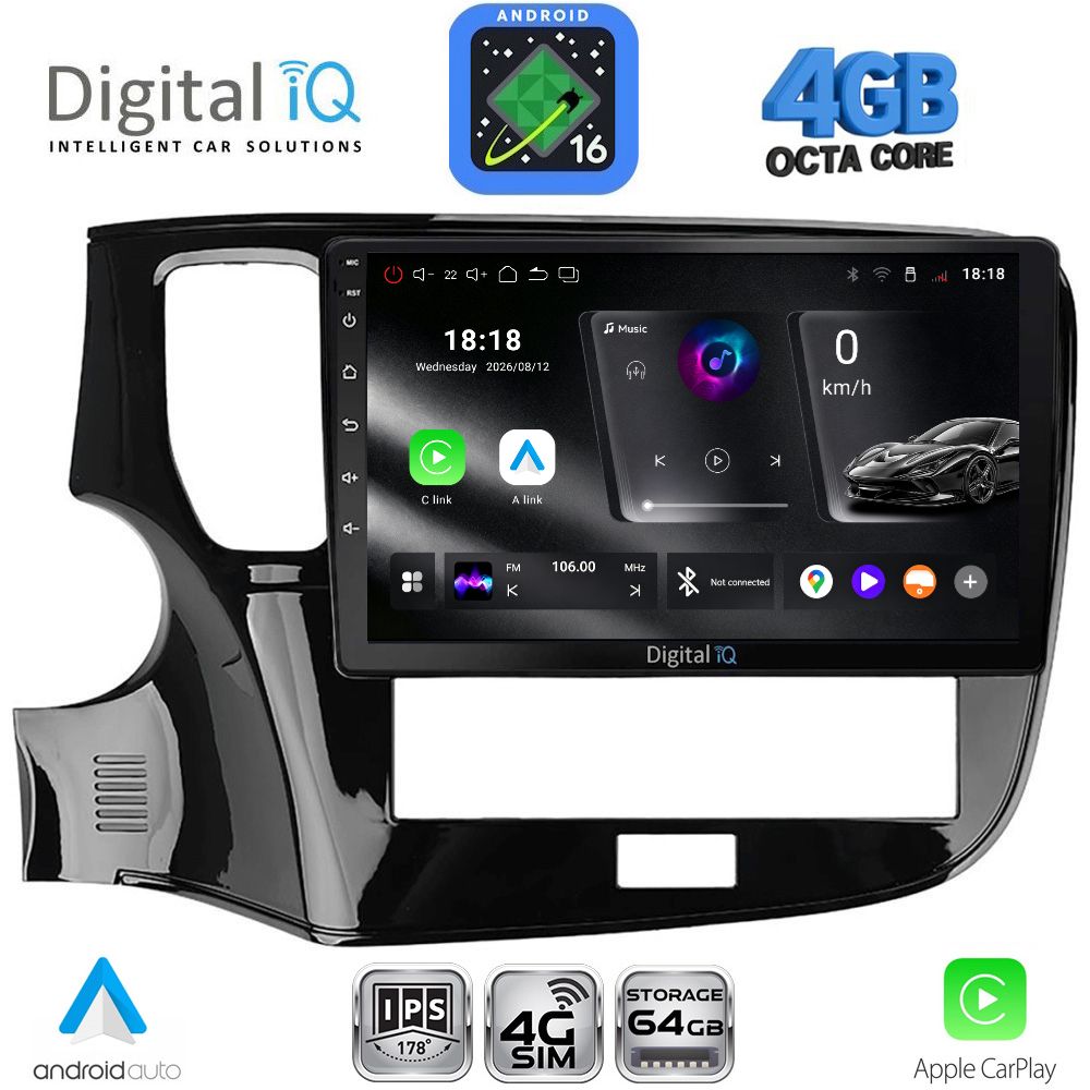 DIGITAL IQ RTG 6440_CPA (10inc) MULTIMEDIA TABLET for MITSUBISHI OUTLANDER mod. 2020-2022 DIGITAL IQ RTG 6440_CPA (10inc) MULTIMEDIA TABLET for MITSUBISHI OUTLANDER mod. 2020-2022