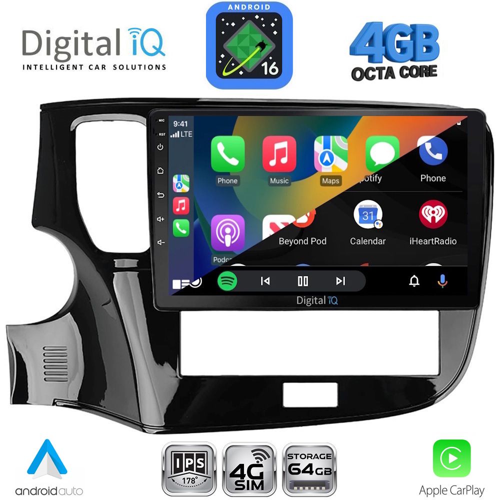 DIGITAL IQ RTG 6440_CPA (10inc) MULTIMEDIA TABLET for MITSUBISHI OUTLANDER mod. 2020-2022 DIGITAL IQ RTG 6440_CPA (10inc) MULTIMEDIA TABLET for MITSUBISHI OUTLANDER mod. 2020-2022