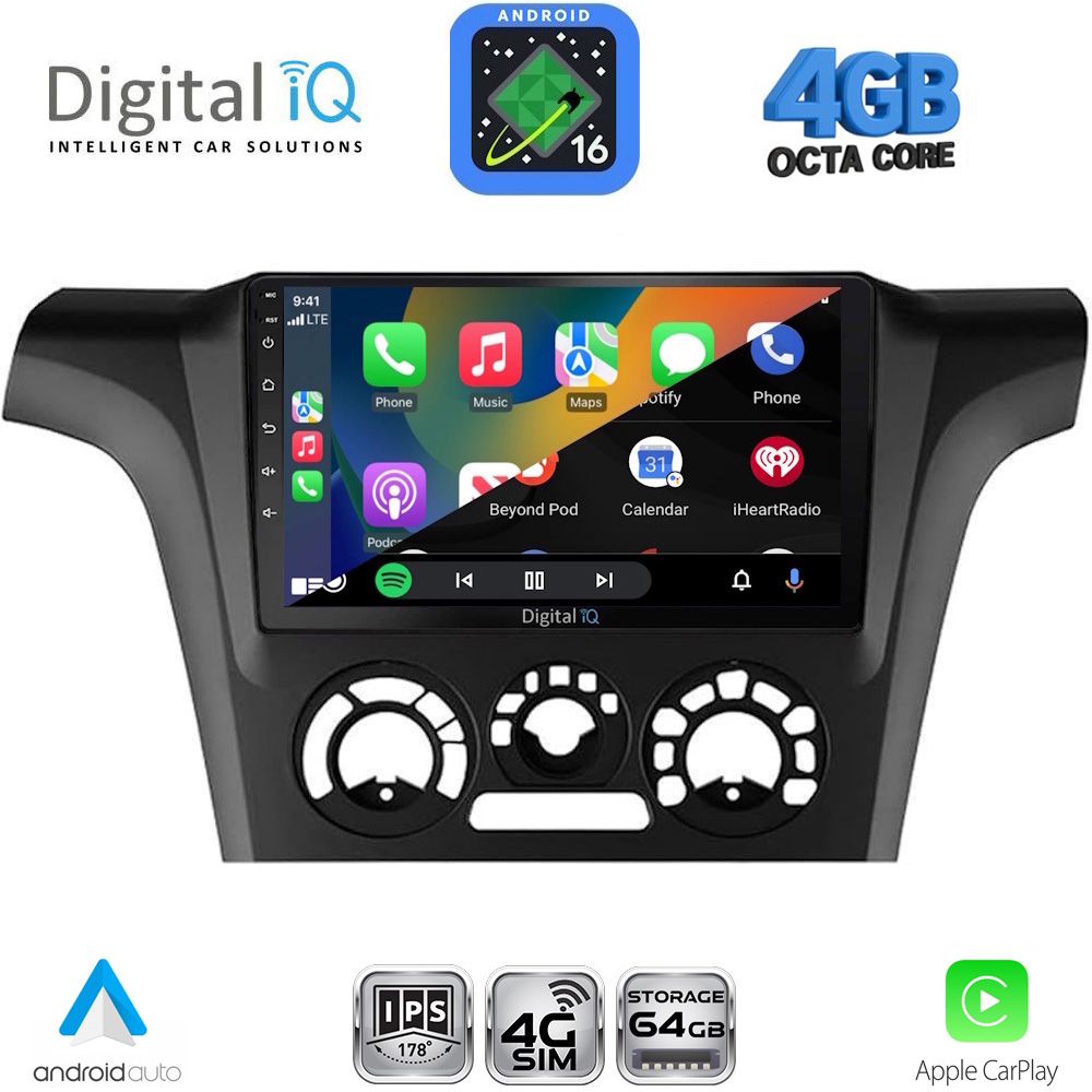DIGITAL IQ RTG 6441AC_CPA (9inc) MULTIMEDIA TABLET for MITSUBISHI OUTLANDER mod. 2001-2005 with A/C DIGITAL IQ RTG 6441AC_CPA (9inc) MULTIMEDIA TABLET for MITSUBISHI OUTLANDER mod. 2001-2005 with A/C