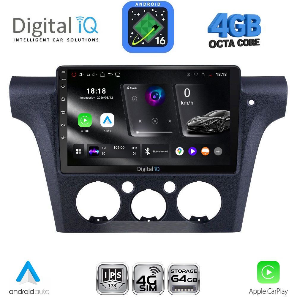 DIGITAL IQ RTG 6441CL_CPA (10inc) MULTIMEDIA TABLET for MITSUBISHI OUTLANDER mod. 2001-2005 with CLIMA DIGITAL IQ RTG 6441CL_CPA (10inc) MULTIMEDIA TABLET for MITSUBISHI OUTLANDER mod. 2001-2005 with CLIMA