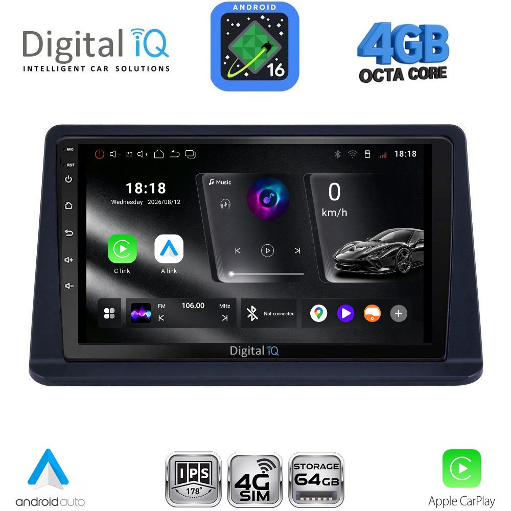 DIGITAL IQ RTG 6445_CPA (9inc) MULTIMEDIA TABLET for MITSUBISHI PAJERO mod. 1999-2006 DIGITAL IQ RTG 6445_CPA (9inc) MULTIMEDIA TABLET for MITSUBISHI PAJERO mod. 1999-2006