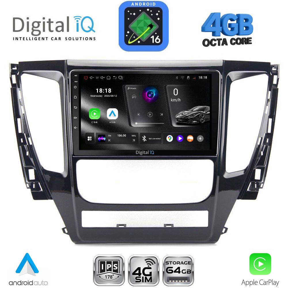 DIGITAL IQ RTG 6447A_CPA (9inc) MULTIMEDIA TABLET for MITSUBISHI PAJERO mod. 2013-2020 DIGITAL IQ RTG 6447A_CPA (9inc) MULTIMEDIA TABLET for MITSUBISHI PAJERO mod. 2013-2020
