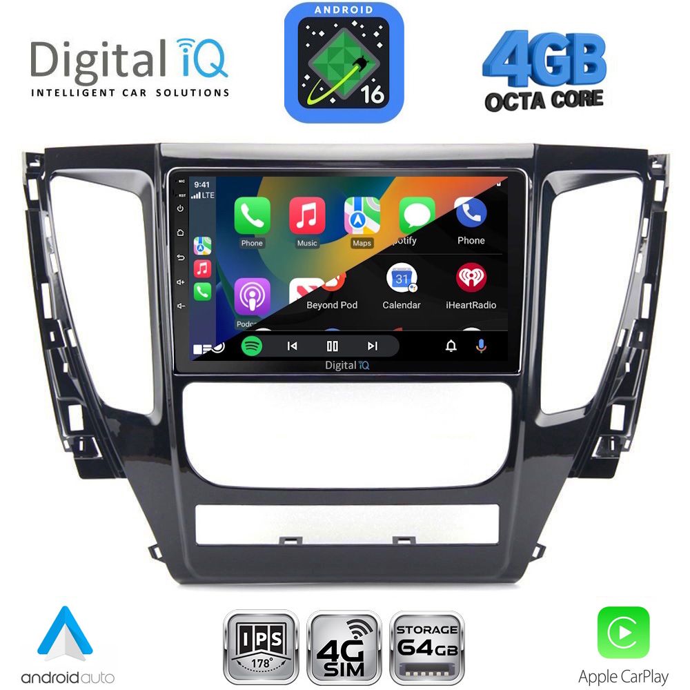 DIGITAL IQ RTG 6447A_CPA (9inc) MULTIMEDIA TABLET for MITSUBISHI PAJERO mod. 2013-2020 DIGITAL IQ RTG 6447A_CPA (9inc) MULTIMEDIA TABLET for MITSUBISHI PAJERO mod. 2013-2020