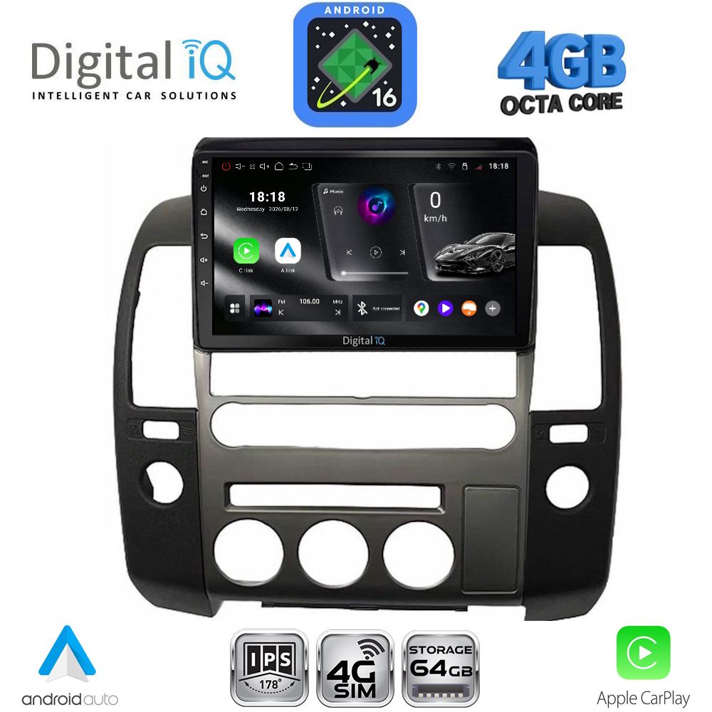 DIGITAL IQ RTG 6454_CPA (ORIG.NAVI) (9inc) MULTIMEDIA TABLET for NISSAN NAVARA D40 mod. 2006-2011 με Original Navi DIGITAL IQ RTG 6454_CPA (ORIG.NAVI) (9inc) MULTIMEDIA TABLET for NISSAN NAVARA D40 mod. 2006-2011 με Original Navi