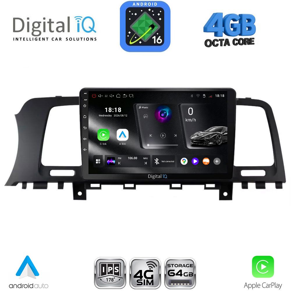 DIGITAL IQ RTG 6462_CPA (9inc) MULTIMEDIA TABLET for NISSAN MURANO mod. 2007-2014 DIGITAL IQ RTG 6462_CPA (9inc) MULTIMEDIA TABLET for NISSAN MURANO mod. 2007-2014