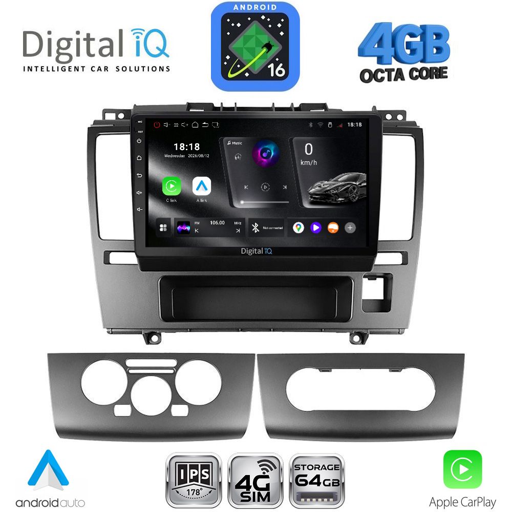 DIGITAL IQ RTG 6465A_CPA (9inc) MULTIMEDIA TABLET for NISSAN TIDA mod. 2004-2012 DIGITAL IQ RTG 6465A_CPA (9inc) MULTIMEDIA TABLET for NISSAN TIDA mod. 2004-2012