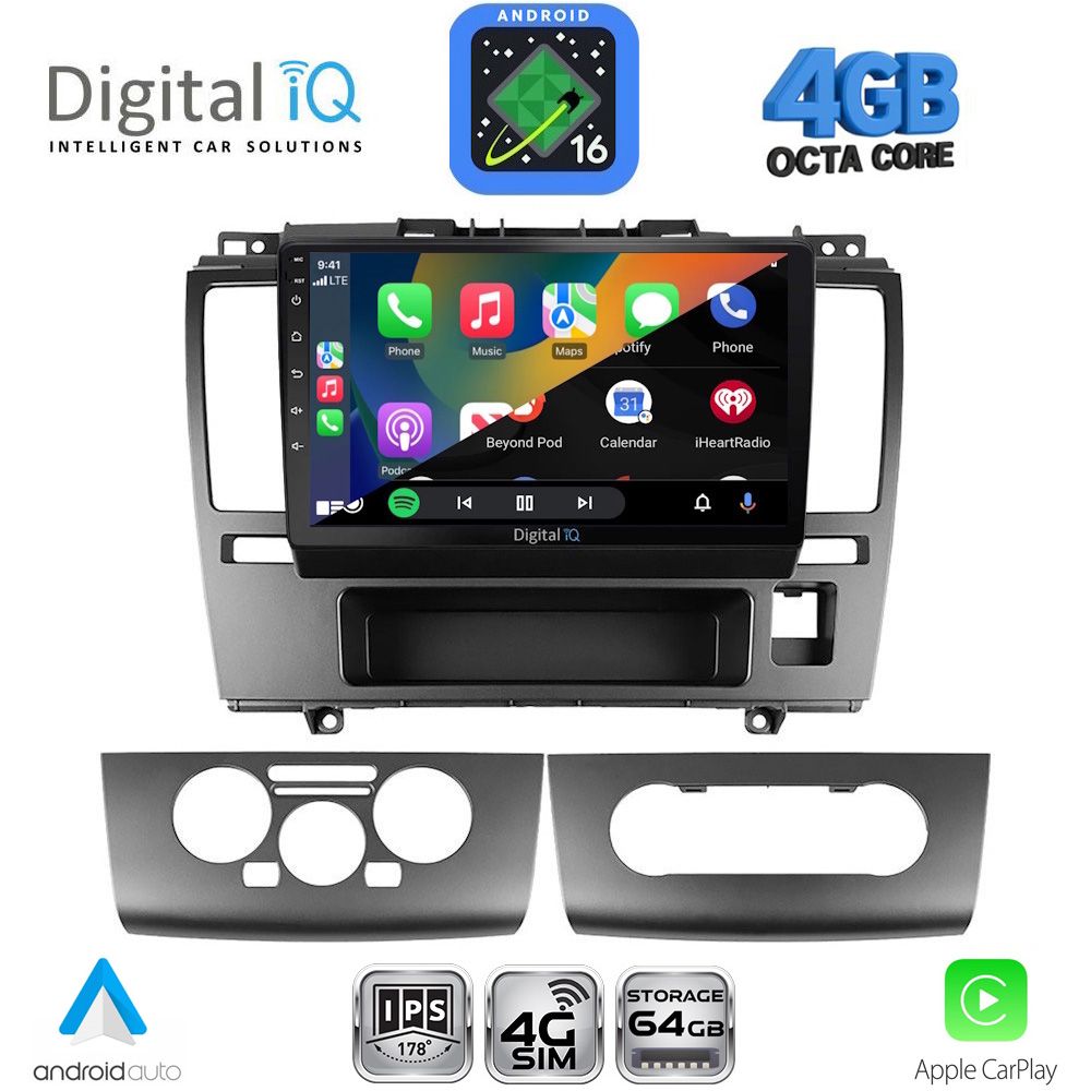 DIGITAL IQ RTG 6465A_CPA (9inc) MULTIMEDIA TABLET for NISSAN TIDA mod. 2004-2012 DIGITAL IQ RTG 6465A_CPA (9inc) MULTIMEDIA TABLET for NISSAN TIDA mod. 2004-2012