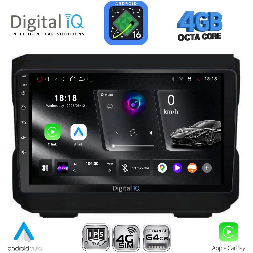DIGITAL IQ RTG 6272_CPA (10inc) MULTIMEDIA TABLET for JEEP mod. 2007-2014 - DODGE mod. 2007-2014 DIGITAL IQ RTG 6272_CPA (10inc) MULTIMEDIA TABLET for JEEP mod. 2007-2014 - DODGE mod. 2007-2014