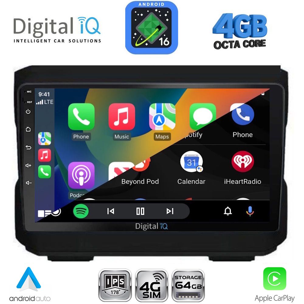DIGITAL IQ RTG 6272_CPA (10inc) MULTIMEDIA TABLET for JEEP mod. 2007-2014 - DODGE mod. 2007-2014 DIGITAL IQ RTG 6272_CPA (10inc) MULTIMEDIA TABLET for JEEP mod. 2007-2014 - DODGE mod. 2007-2014