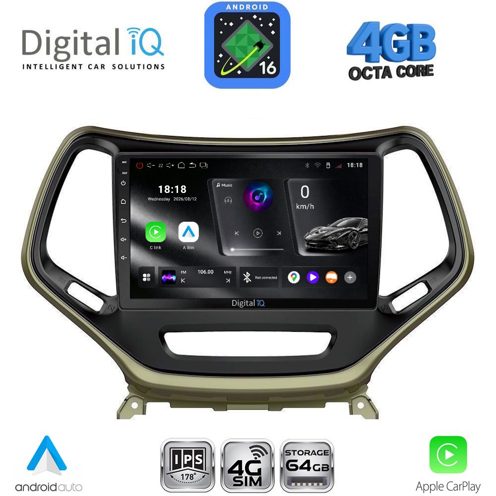 DIGITAL IQ RTG 6273_CPA (10inc) MULTIMEDIA TABLET for JEEP mod. 2014-2026 DIGITAL IQ RTG 6273_CPA (10inc) MULTIMEDIA TABLET for JEEP mod. 2014-2026