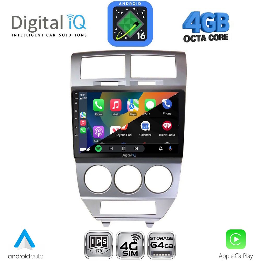 DIGITAL IQ RTG 6275_CPA (10inc) MULTIMEDIA TABLET for DODGE CALIBER mod. 2006-2012 DIGITAL IQ RTG 6275_CPA (10inc) MULTIMEDIA TABLET for DODGE CALIBER mod. 2006-2012