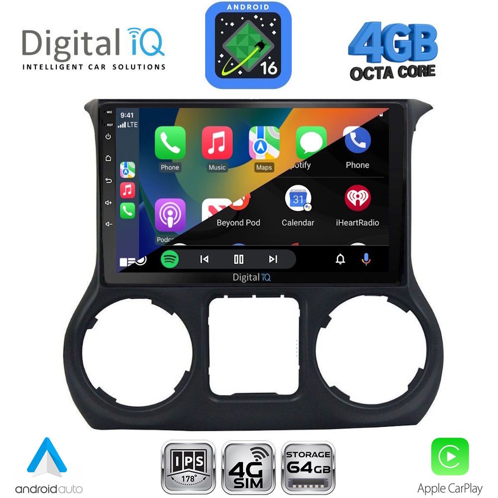 DIGITAL IQ RTG 6295_CPA (10inc) MULTIMEDIA TABLET for JEEP WRANGLER mod. 2011-2014 DIGITAL IQ RTG 6295_CPA (10inc) MULTIMEDIA TABLET for JEEP WRANGLER mod. 2011-2014