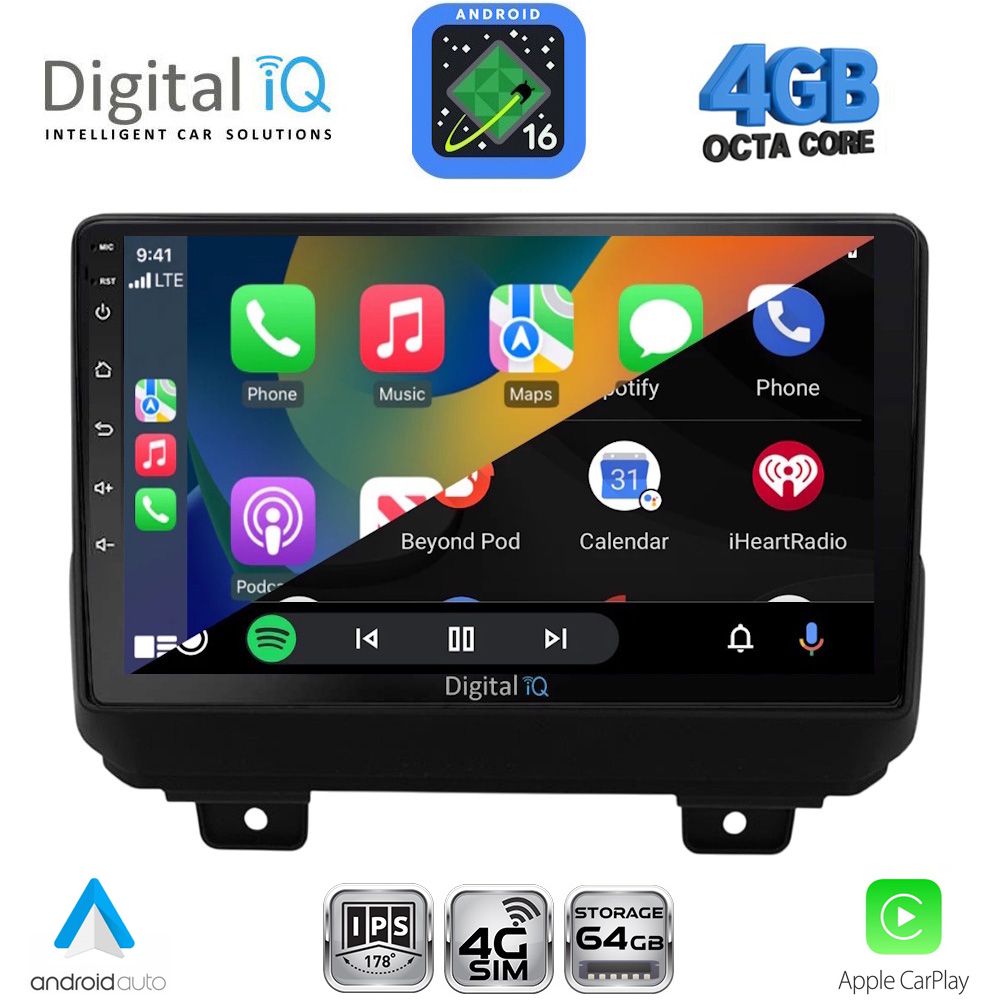DIGITAL IQ RTG 6298_CPA (9inc) MULTIMEDIA TABLET for JEEP WRANGLER mod. 2018-2026 DIGITAL IQ RTG 6298_CPA (9inc) MULTIMEDIA TABLET for JEEP WRANGLER mod. 2018-2026