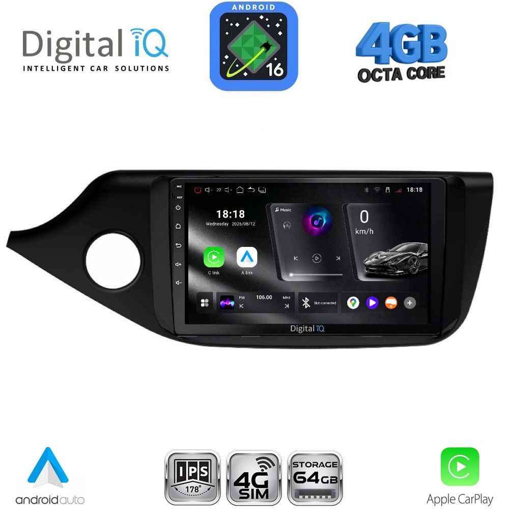 DIGITAL IQ RTG 6302_CPA (9inc) MULTIMEDIA TABLET for KIA CEED mod. 2012-2018 DIGITAL IQ RTG 6302_CPA (9inc) MULTIMEDIA TABLET for KIA CEED mod. 2012-2018