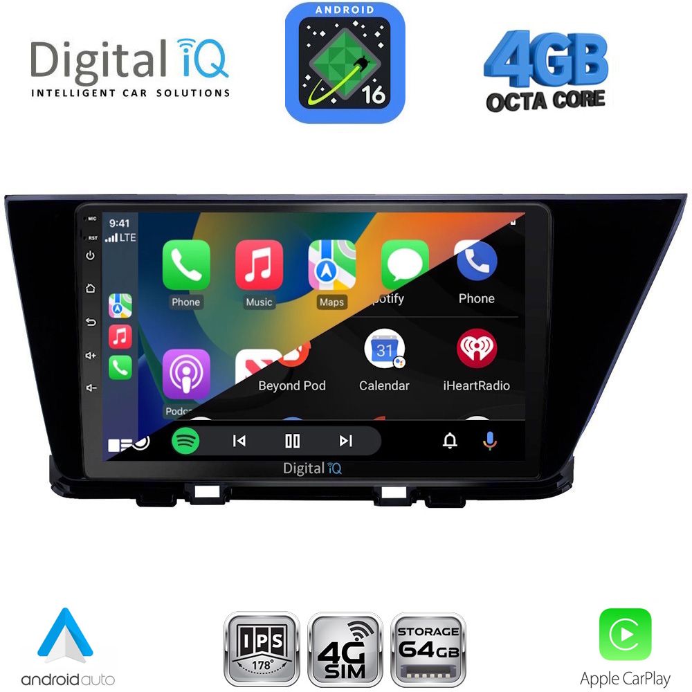 DIGITAL IQ RTG 6305_CPA (9inc) MULTIMEDIA TABLET for KIA NIRO mod. 2017-2021 DIGITAL IQ RTG 6305_CPA (9inc) MULTIMEDIA TABLET for KIA NIRO mod. 2017-2021