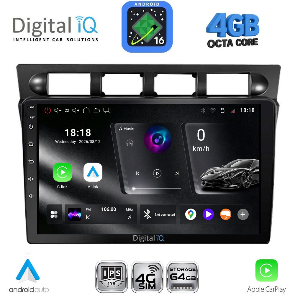 DIGITAL IQ RTG 6306_CPA (9inc) MULTIMEDIA TABLET for KIA PICANTO mod. 2004-2008 DIGITAL IQ RTG 6306_CPA (9inc) MULTIMEDIA TABLET for KIA PICANTO mod. 2004-2008
