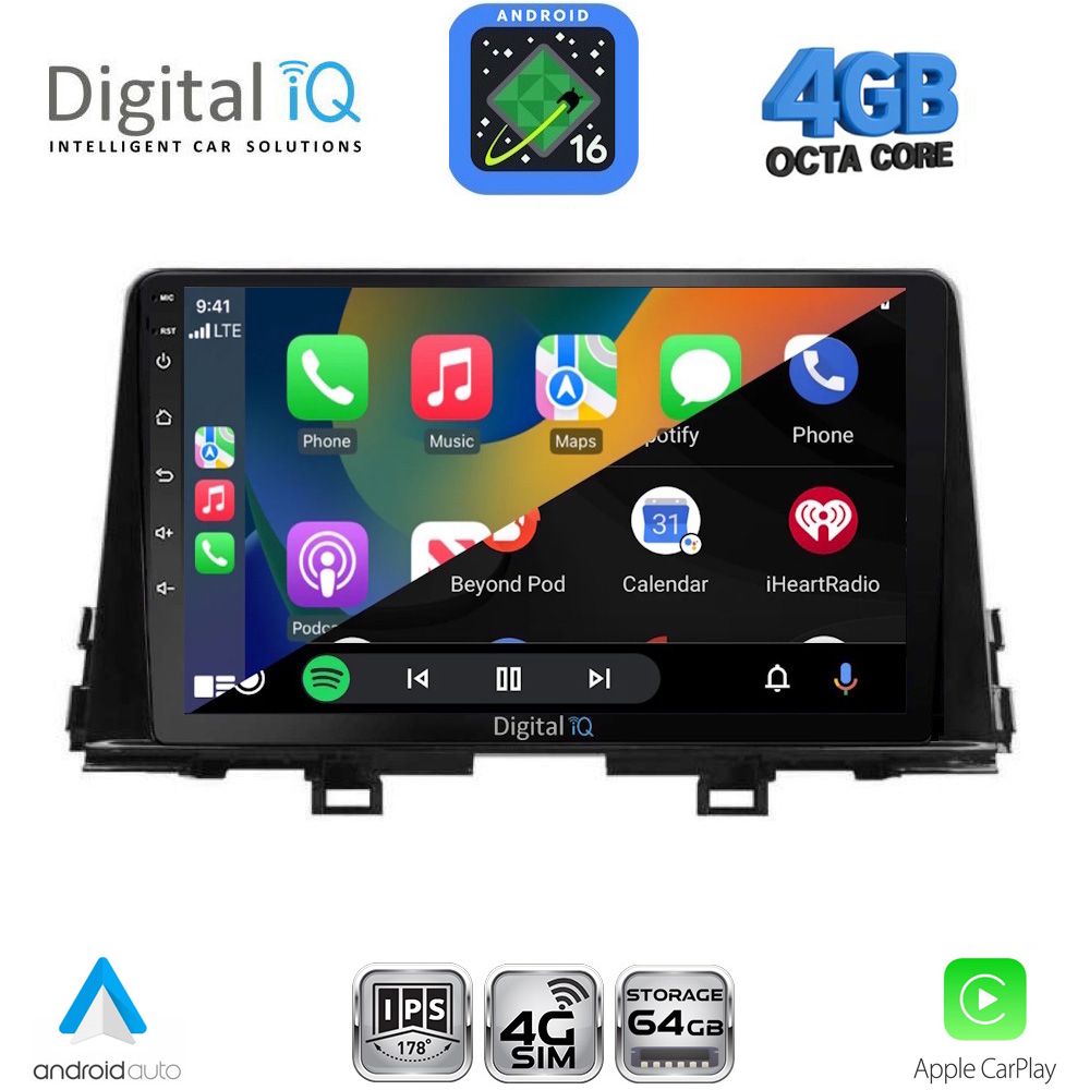 DIGITAL IQ RTG 6310_CPA (9inc) MULTIMEDIA TABLET for KIA PICANTO mod. 2021-2026 DIGITAL IQ RTG 6310_CPA (9inc) MULTIMEDIA TABLET for KIA PICANTO mod. 2021-2026