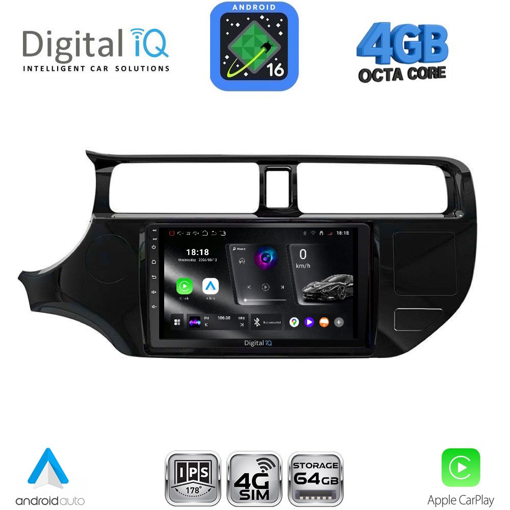 DIGITAL IQ RTG 6314_CPA (9inc) MULTIMEDIA TABLET for KIA RIO mod. 2012-2015 DIGITAL IQ RTG 6314_CPA (9inc) MULTIMEDIA TABLET for KIA RIO mod. 2012-2015