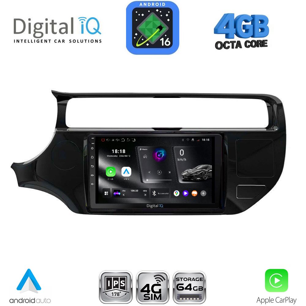 DIGITAL IQ RTG 6315_CPA (9inc) MULTIMEDIA TABLET for KIA RIO mod. 2015-2018 DIGITAL IQ RTG 6315_CPA (9inc) MULTIMEDIA TABLET for KIA RIO mod. 2015-2018