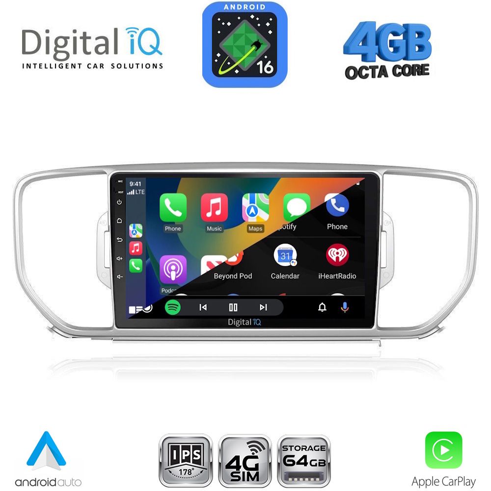 DIGITAL IQ RTG 6326_CPA (9inc) MULTIMEDIA TABLET for KIA SPORTAGE mod. 2015-2018 DIGITAL IQ RTG 6326_CPA (9inc) MULTIMEDIA TABLET for KIA SPORTAGE mod. 2015-2018