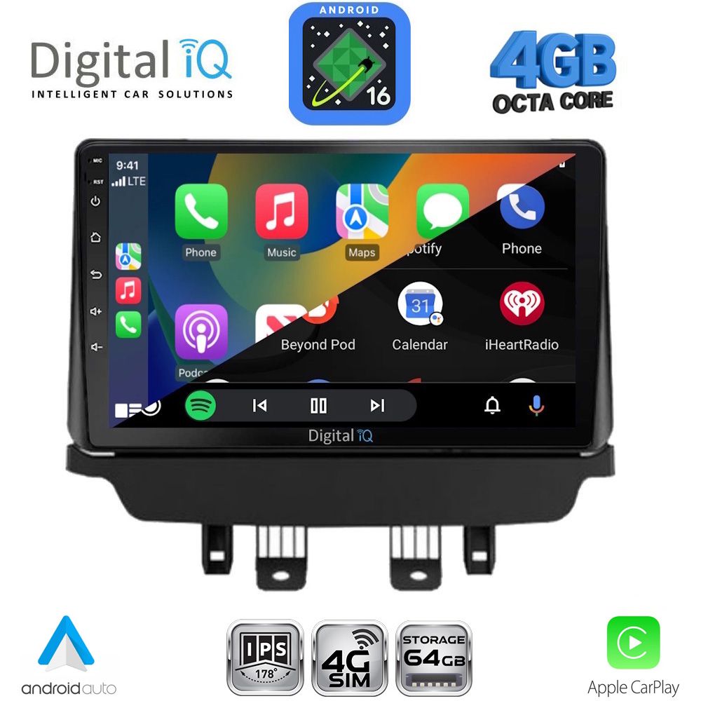 DIGITAL IQ RTG 6362_CPA (9inc) MULTIMEDIA TABLET for MAZDA 2 mod. 2014-2023 DIGITAL IQ RTG 6362_CPA (9inc) MULTIMEDIA TABLET for MAZDA 2 mod. 2014-2023