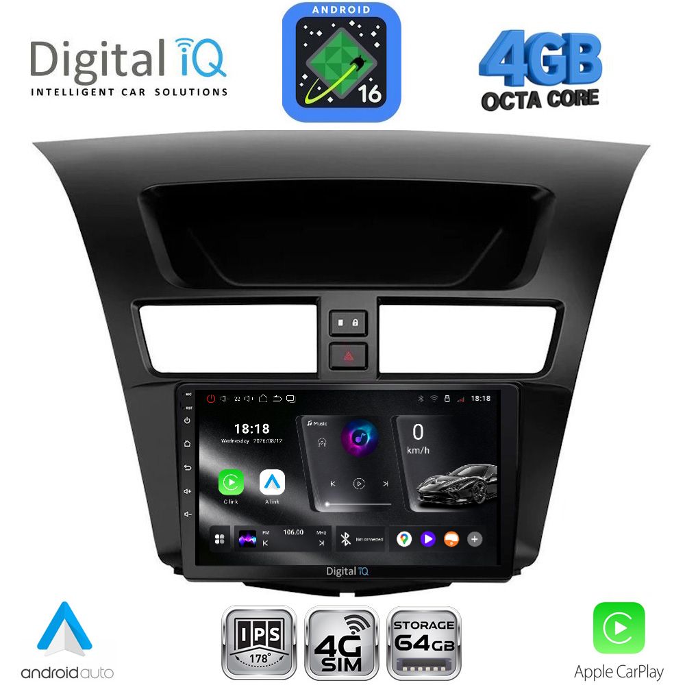 DIGITAL IQ RTG 6364_CPA (9inc) MULTIMEDIA TABLET for MAZDA BT50 mod. 2012-2019 DIGITAL IQ RTG 6364_CPA (9inc) MULTIMEDIA TABLET for MAZDA BT50 mod. 2012-2019