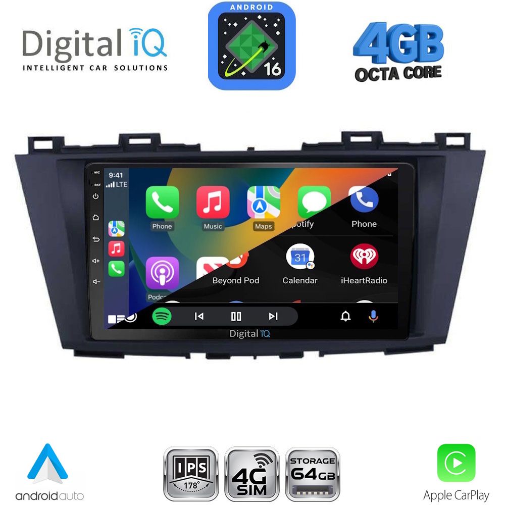 DIGITAL IQ RTG 6371_CPA (9inc) MULTIMEDIA TABLET for MAZDA 5 mod. 2011-2020 DIGITAL IQ RTG 6371_CPA (9inc) MULTIMEDIA TABLET for MAZDA 5 mod. 2011-2020