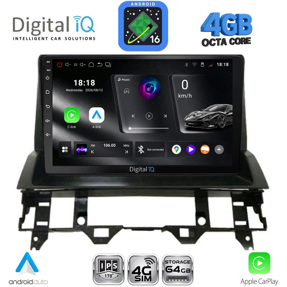 DIGITAL IQ RTG 6376_CPA DASH (10inc) MULTIMEDIA TABLET for MAZDA 6 mod. 2002-2008 DIGITAL IQ RTG 6376_CPA DASH (10inc) MULTIMEDIA TABLET for MAZDA 6 mod. 2002-2008