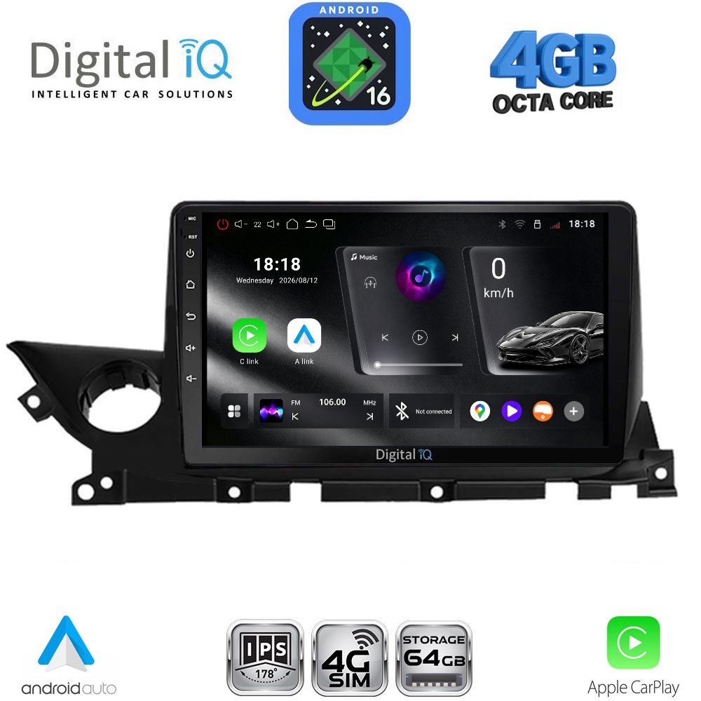 DIGITAL IQ RTG 6379B_CPA (9inc) MULTIMEDIA TABLET for MAZDA 6 mod. 2021-2026 DIGITAL IQ RTG 6379B_CPA (9inc) MULTIMEDIA TABLET for MAZDA 6 mod. 2021-2026