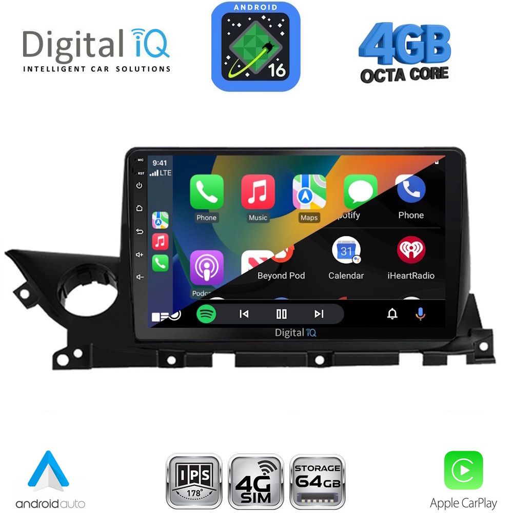 DIGITAL IQ RTG 6379B_CPA (9inc) MULTIMEDIA TABLET for MAZDA 6 mod. 2021-2026 DIGITAL IQ RTG 6379B_CPA (9inc) MULTIMEDIA TABLET for MAZDA 6 mod. 2021-2026
