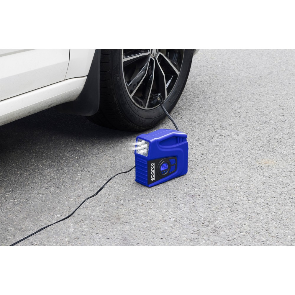 Κομπρεσέρ 12V με LED 1τμχ Sparco Κομπρεσέρ 12V με LED 1τμχ Sparco