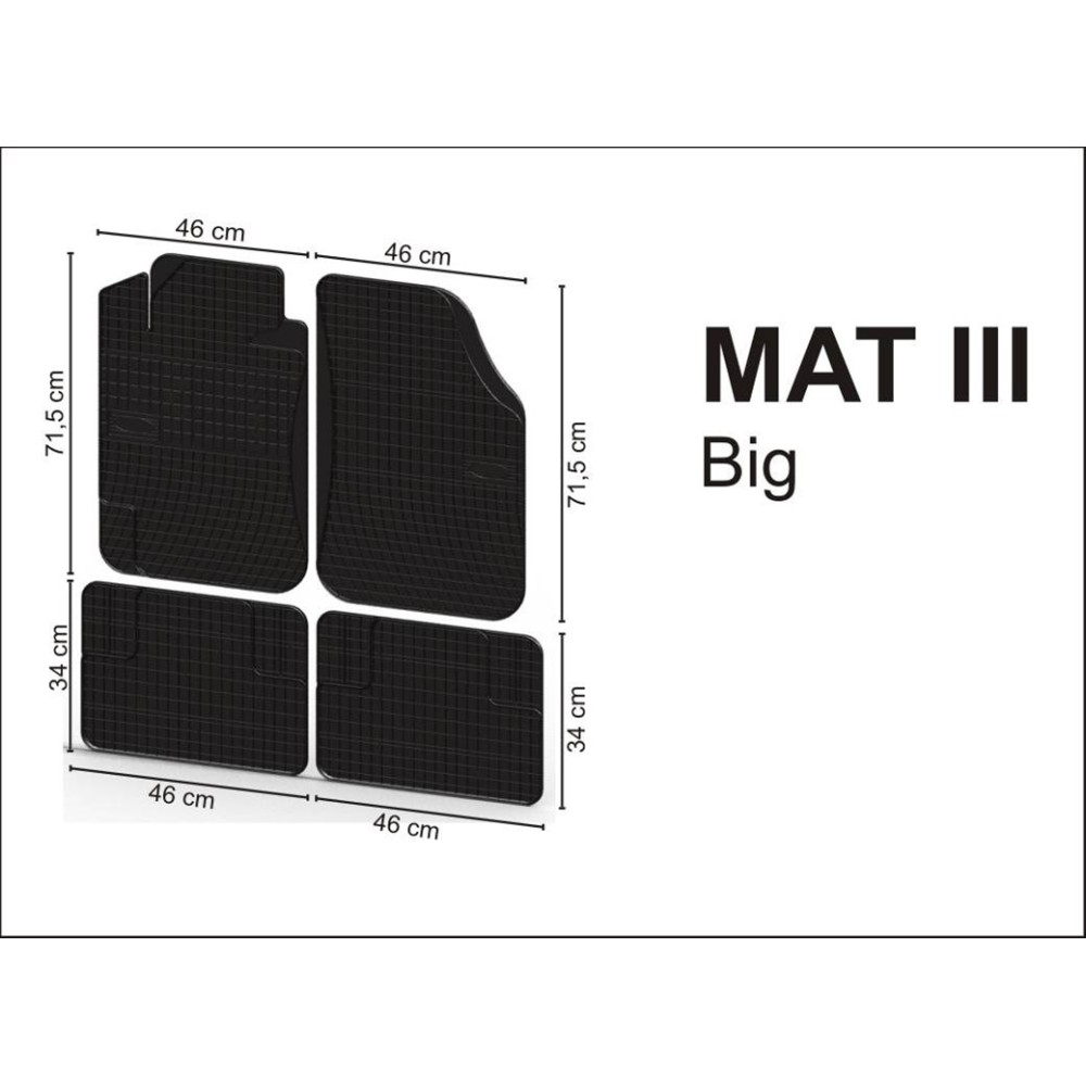 Πατάκια Αυτοκινήτου Λαστιχένια Διεθνή Mat III Black 4τμχ Frogum Πατάκια Αυτοκινήτου Λαστιχένια Διεθνή Mat III Black 4τμχ Frogum