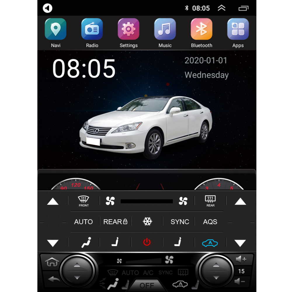 DIGITAL IQ TOP 6922_CPA TESLA STYLE for LEXUS IS mod. 2005-2013 DIGITAL IQ TOP 6922_CPA TESLA STYLE for LEXUS IS mod. 2005-2013