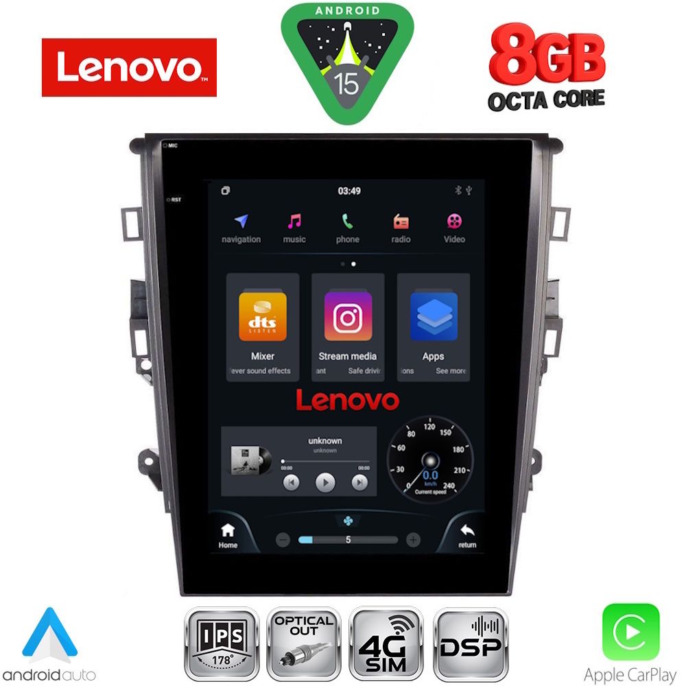 LENOVO SSW 10959_CPA TESLA STYLE for FORD MONDEO mod. 2014-2023 LENOVO SSW 10959_CPA TESLA STYLE for FORD MONDEO mod. 2014-2023