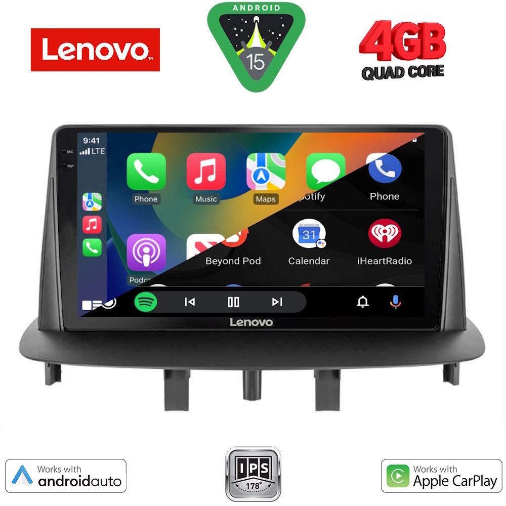 LENOVO LVE 8556_CPAA (9inc) MULTIMEDIA TABLET for RENAULT MEGANE 3 mod. 2009-2016 LENOVO LVE 8556_CPAA (9inc) MULTIMEDIA TABLET for RENAULT MEGANE 3 mod. 2009-2016
