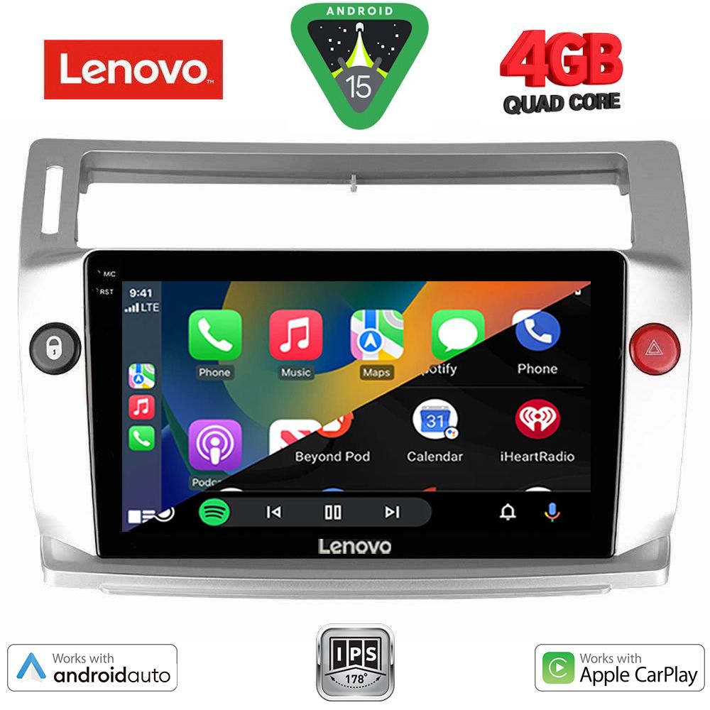 LENOVO LVE 8084SL_CPAA (9inc) MULTIMEDIA TABLET for CITROEN C4 mod. 2004-2011 (SILVER) LENOVO LVE 8084SL_CPAA (9inc) MULTIMEDIA TABLET for CITROEN C4 mod. 2004-2011 (SILVER)