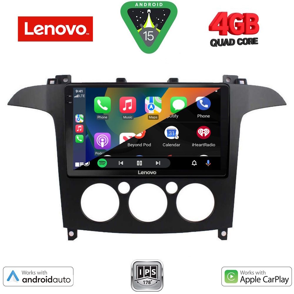 LENOVO LVE 8175_CPAA A/C (9inc) MULTIMEDIA TABLET for FORD SMAX mod. 2006-2014 LENOVO LVE 8175_CPAA A/C (9inc) MULTIMEDIA TABLET for FORD SMAX mod. 2006-2014