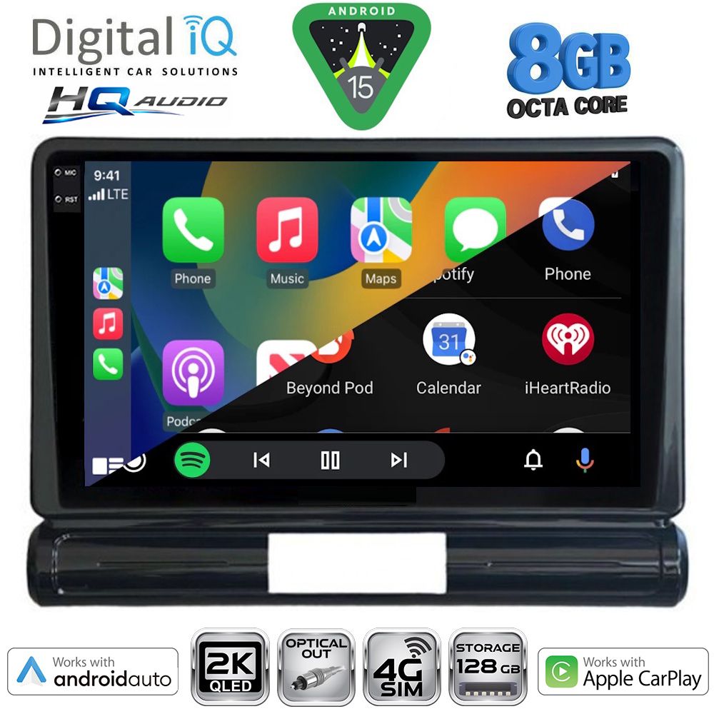 DIGITAL IQ BXK 20093M_CPAA (9inc) MULTIMEDIA TABLET for CITROEN C3 - DS3 mod. 2016-2024 Med Version DIGITAL IQ BXK 20093M_CPAA (9inc) MULTIMEDIA TABLET for CITROEN C3 - DS3 mod. 2016-2024 Med Version