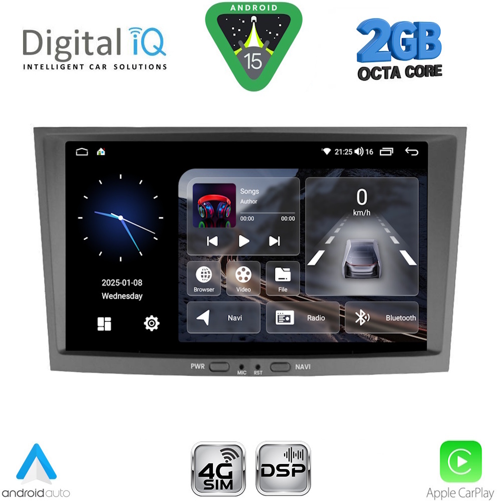 DIGITAL IQ BLF 318GR_CPA (8" DECK) MULTIMEDIA SYSTEM for OPEL ALL mod. 2004-2014 (GREY) DIGITAL IQ BLF 318GR_CPA (8" DECK) MULTIMEDIA SYSTEM for OPEL ALL mod. 2004-2014 (GREY)