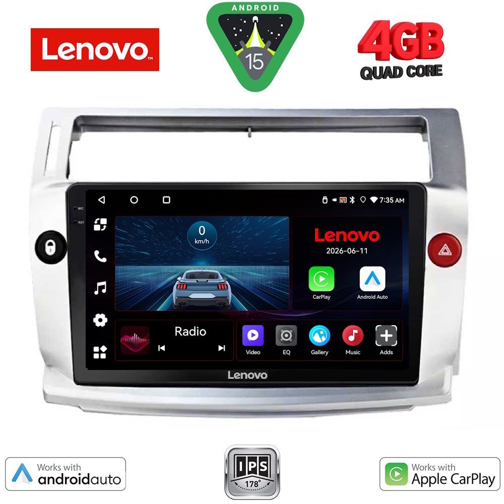 LENOVO LVE 8084BL_CPAA (9inc) MULTIMEDIA TABLET for CITROEN C4 mod. 2004-2011 (BLACK) LENOVO LVE 8084BL_CPAA (9inc) MULTIMEDIA TABLET for CITROEN C4 mod. 2004-2011 (BLACK)