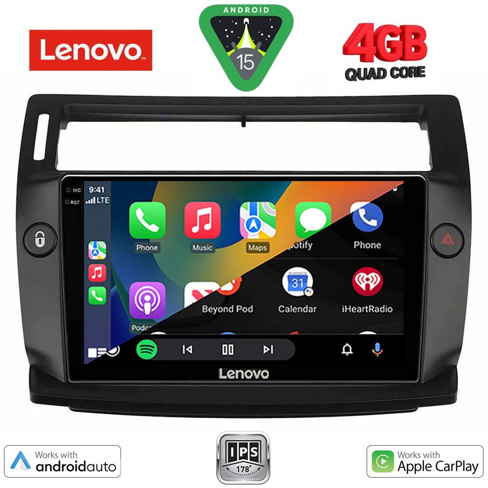 LENOVO LVE 8084BL_CPAA (9inc) MULTIMEDIA TABLET for CITROEN C4 mod. 2004-2011 (BLACK) LENOVO LVE 8084BL_CPAA (9inc) MULTIMEDIA TABLET for CITROEN C4 mod. 2004-2011 (BLACK)