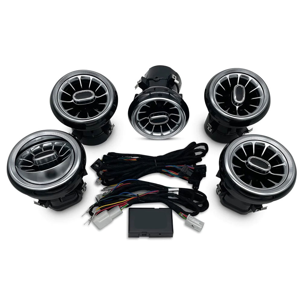 DIQ AMBIENT 8176 GB - AIRVENTS for BENZ A-CLA-GLA mod. 2012-2019 (Digital iQ Turbine Air Vent Ambient Light Kit for MERCEDES A - CLA - GLA mod. 2012-2020) DIQ AMBIENT 8176 GB - AIRVENTS for BENZ A-CLA-GLA mod. 2012-2019 (Digital iQ Turbine Air Vent Ambient Light Kit for MERCEDES A - CLA - GLA mod. 2012-2020)
