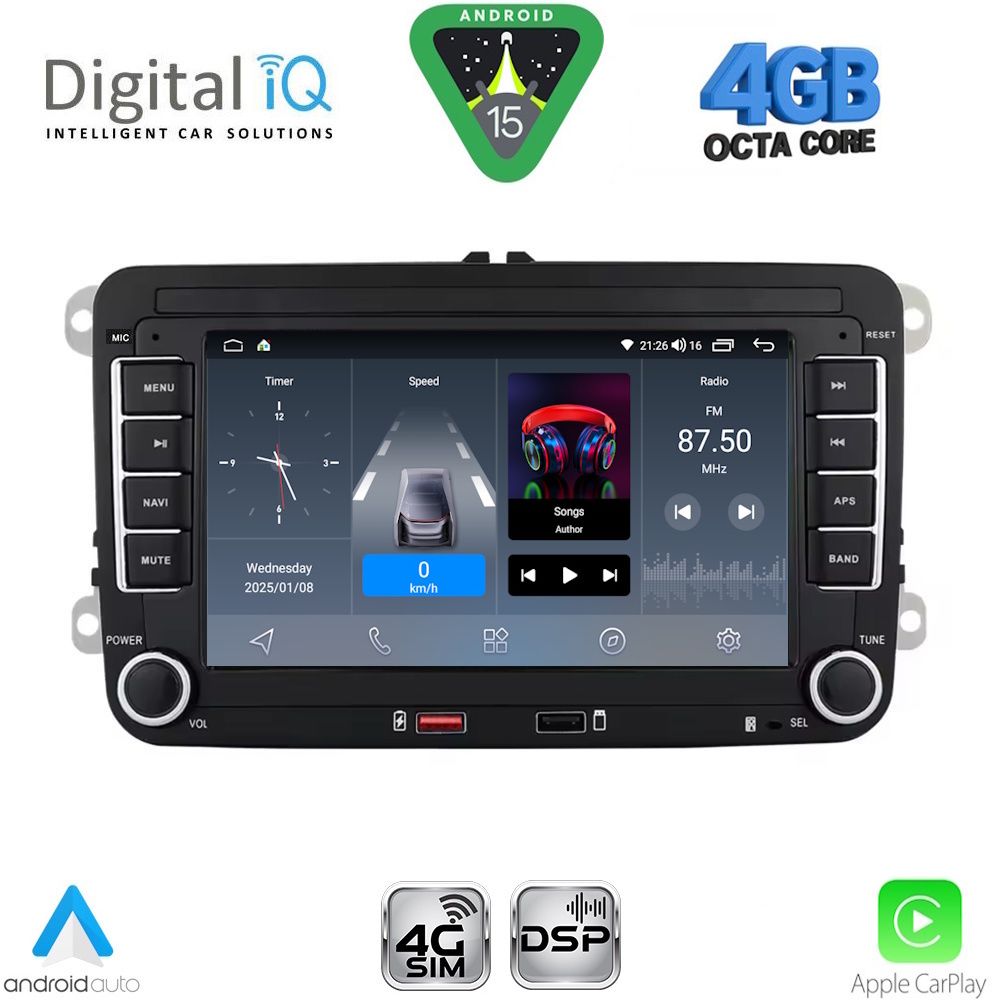 DIGITAL IQ BLG 404_CPA (7" DECK) MULTIMEDIA SYSTEM for VW - SKODA - SEAT mod. 2004-2016 DIGITAL IQ BLG 404_CPA (7" DECK) MULTIMEDIA SYSTEM for VW - SKODA - SEAT mod. 2004-2016