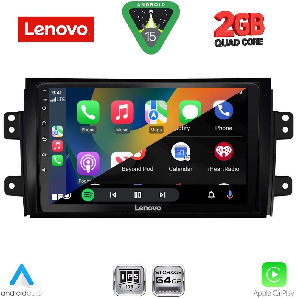 LENOVO LVD 2688_CPA (9inc) MULTIMEDIA TABLET for FIAT SEDICI – SUZUKI SX4 mod. 2005-2013 LENOVO LVD 2688_CPA (9inc) MULTIMEDIA TABLET for FIAT SEDICI – SUZUKI SX4 mod. 2005-2013