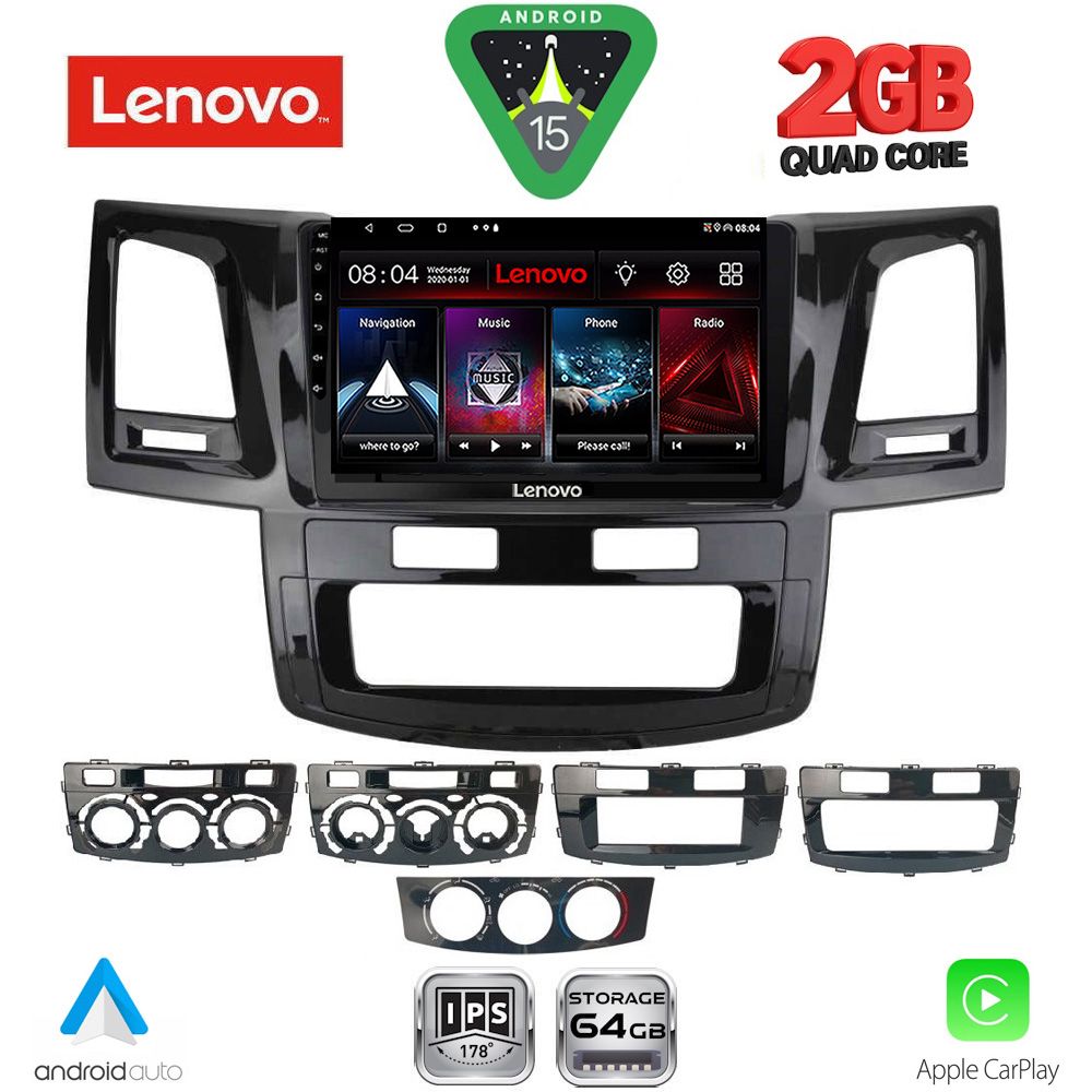 LENOVO LVD 2720_CPA (9inc) MULTIMEDIA TABLET for TOYOTA HILUX mod. 2005-2016 LENOVO LVD 2720_CPA (9inc) MULTIMEDIA TABLET for TOYOTA HILUX mod. 2005-2016