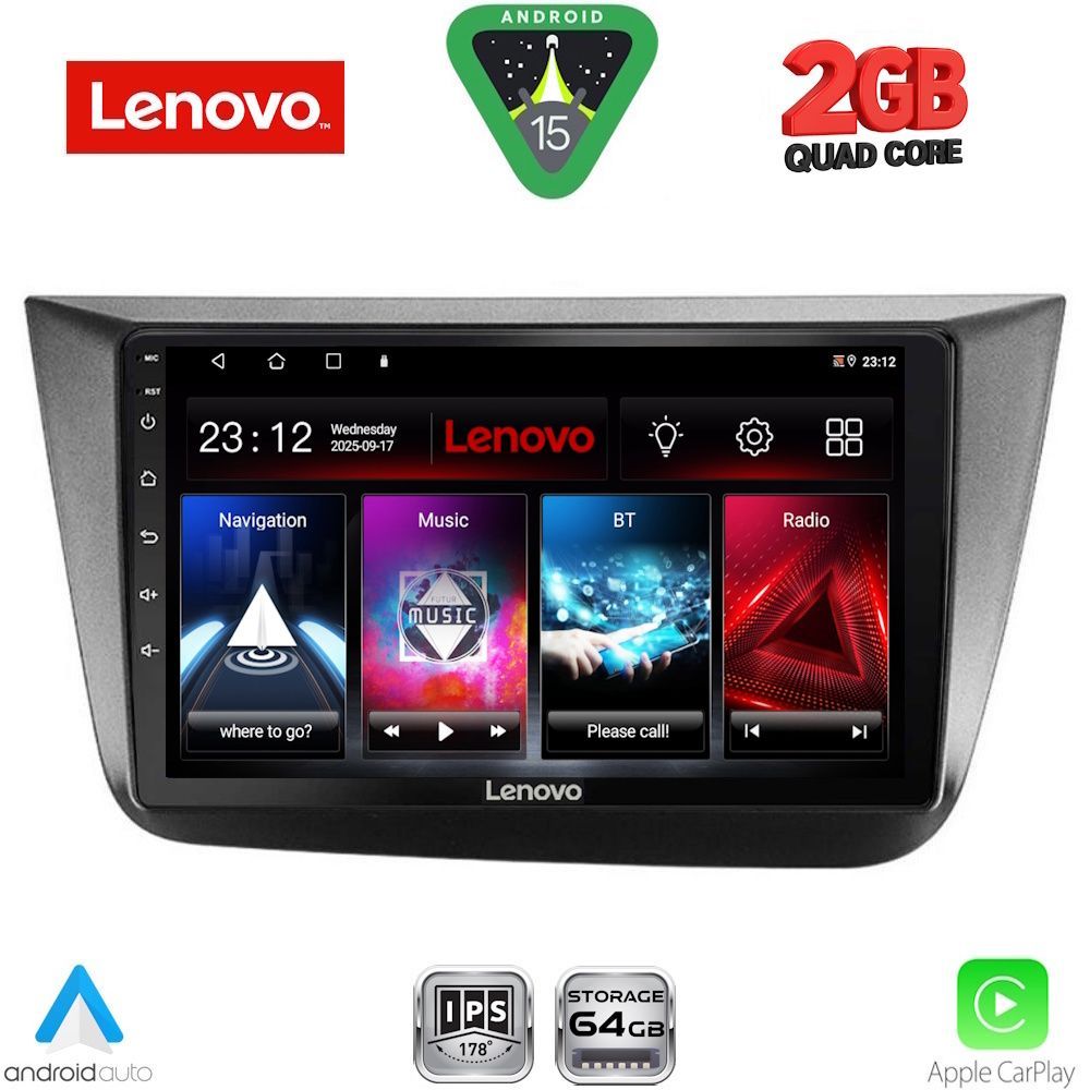LENOVO LVD 2570_CPA (9inc) MULTIMEDIA TABLET for SEAT ALTEA mod. 2004-2015 LENOVO LVD 2570_CPA (9inc) MULTIMEDIA TABLET for SEAT ALTEA mod. 2004-2015