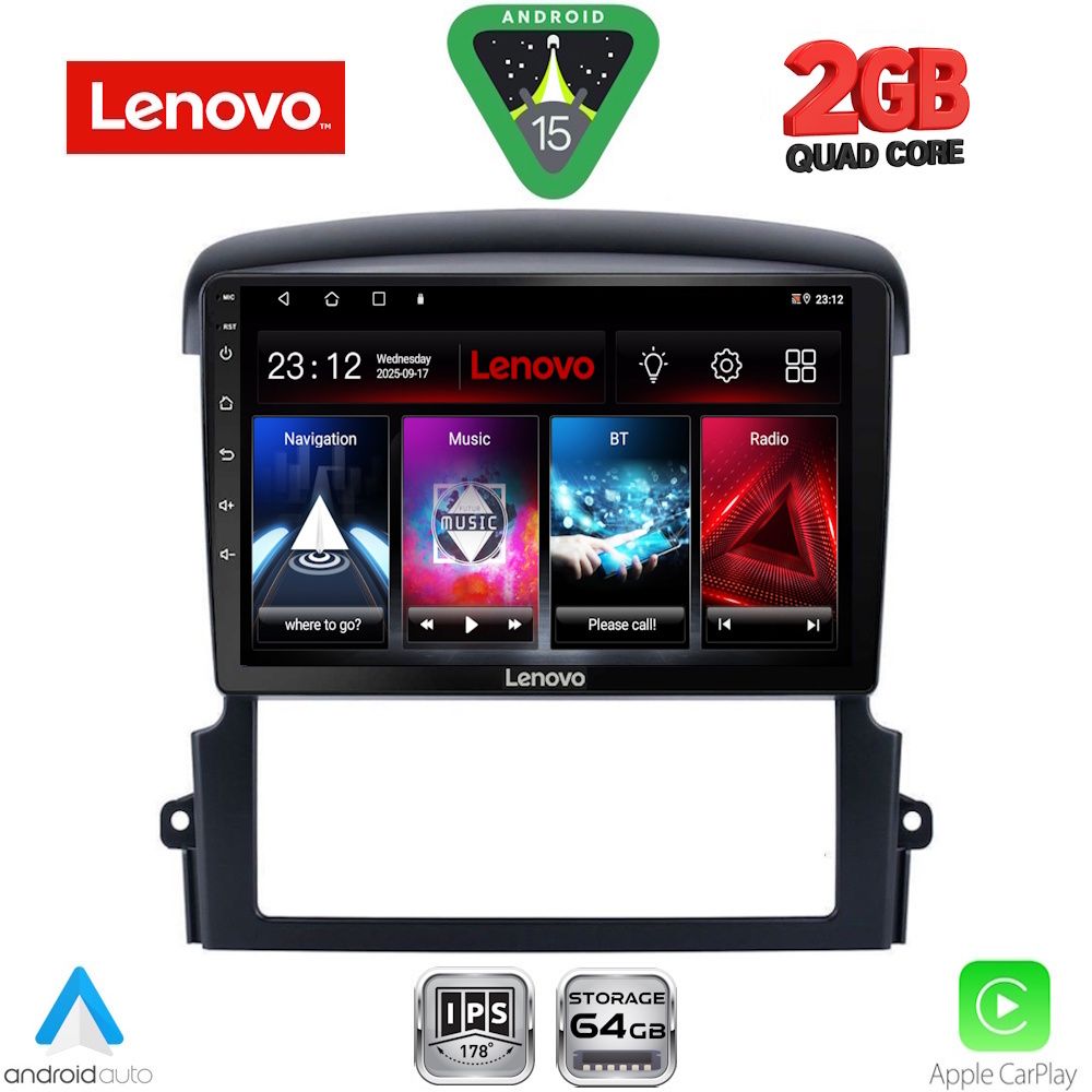 LENOVO LVD 2317_CPA (9inc) MULTIMEDIA TABLET for KIA SORENTO mod. 2006-2009 LENOVO LVD 2317_CPA (9inc) MULTIMEDIA TABLET for KIA SORENTO mod. 2006-2009
