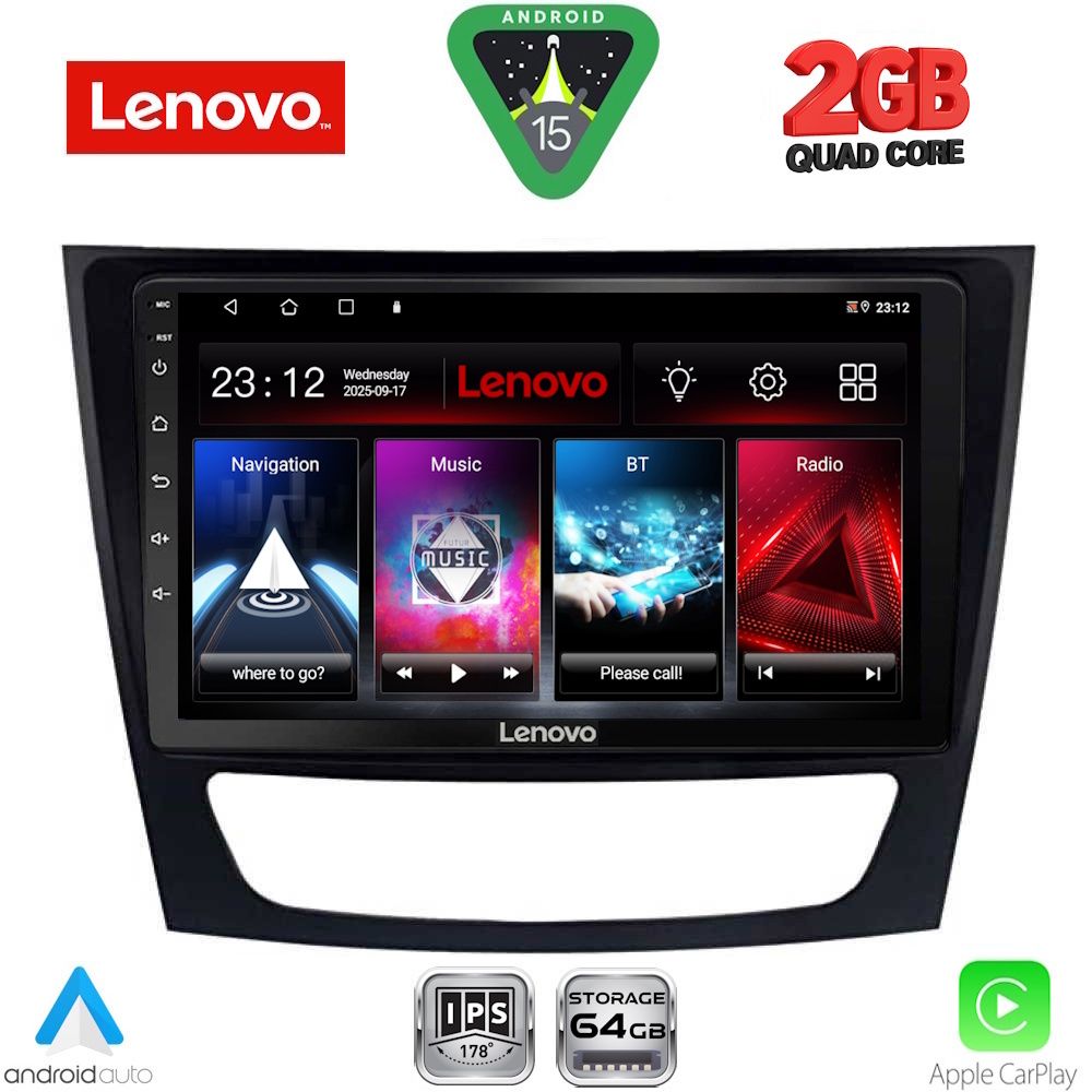 LENOVO LVD 2408_CPA (9inc) MULTIMEDIA TABLET for MERCEDES E (W211) – CLS (W219) mod. 2003-2009 LENOVO LVD 2408_CPA (9inc) MULTIMEDIA TABLET for MERCEDES E (W211) – CLS (W219) mod. 2003-2009