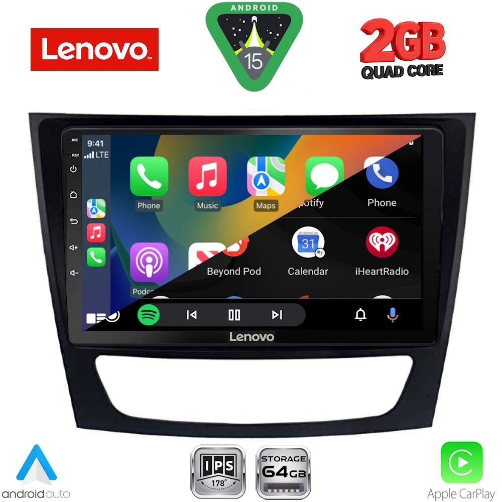 LENOVO LVD 2408_CPA (9inc) MULTIMEDIA TABLET for MERCEDES E (W211) – CLS (W219) mod. 2003-2009 LENOVO LVD 2408_CPA (9inc) MULTIMEDIA TABLET for MERCEDES E (W211) – CLS (W219) mod. 2003-2009