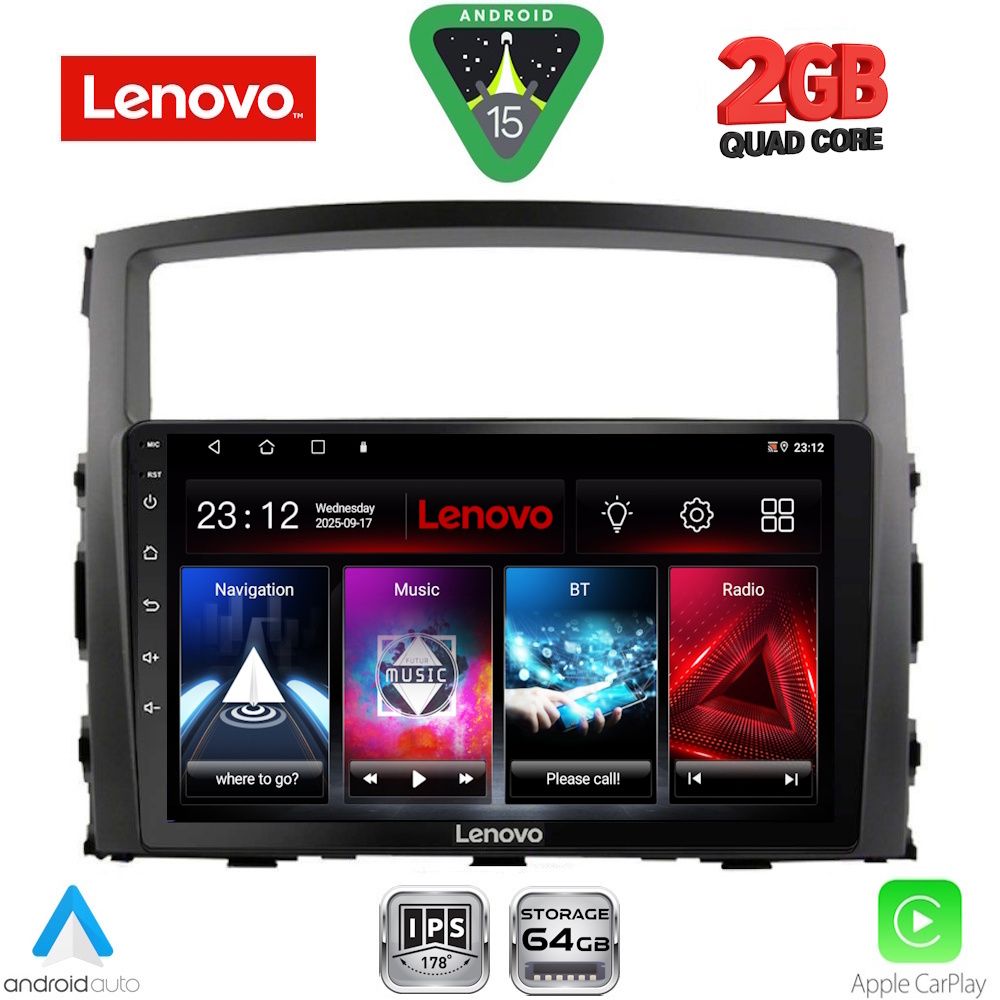LENOVO LVD 2446_CPA (9inc) MULTIMEDIA TABLET for MITSUBISHI PAJERO mod. 2006-2013 LENOVO LVD 2446_CPA (9inc) MULTIMEDIA TABLET for MITSUBISHI PAJERO mod. 2006-2013